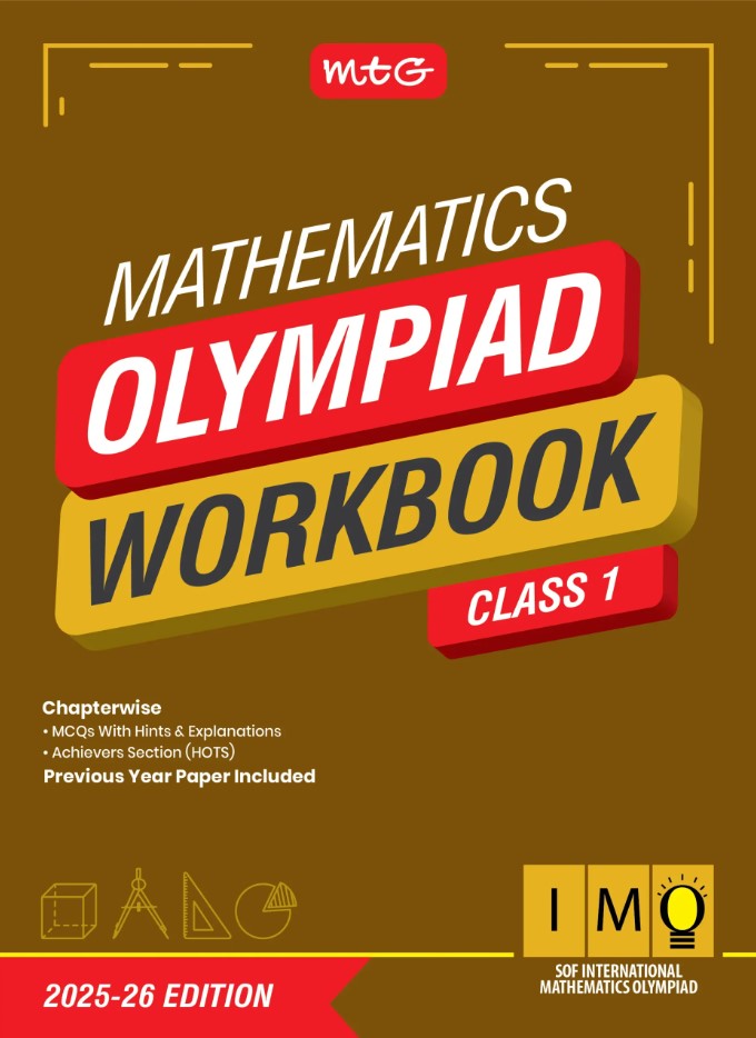 MTG International Mathematics Olympiad (IMO) Workbook for Class 1 - SOF Olympiad Preparation Books | 2025-2026 Edition
